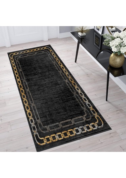 Dijital Baskı Yıkanabilir Kaymaz Taban Salon Halısı ve Yolluk LNA1377-HT901