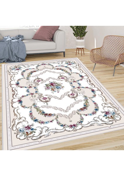 Dijital Baskı Yıkanabilir Kaymaz Taban Salon Halısı ve Yolluk LNA0653