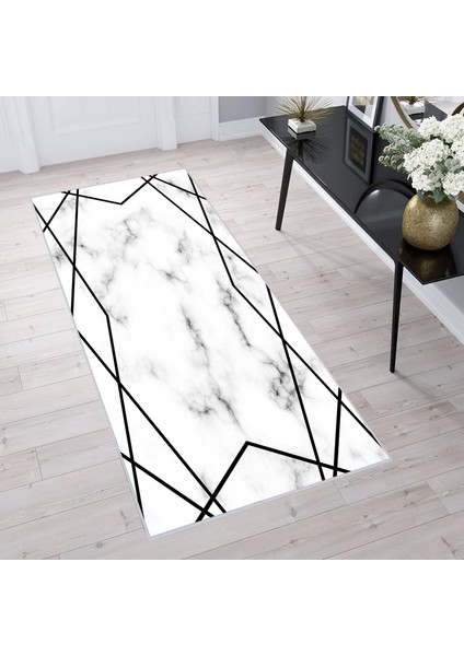Dijital Baskı Yıkanabilir Kaymaz Taban Salon Halısı ve Yolluk LNA1285