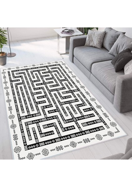 Dijital Baskı Yıkanabilir Kaymaz Taban Salon Halısı ve Yolluk LNA1532-HS527