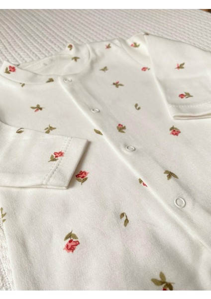 Pamuklu Kız Bebek Lale Baskılı Tulum fiyatları