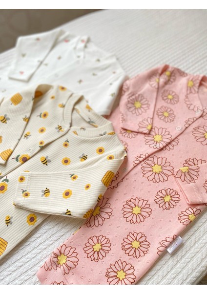 Pamuklu Kız Bebek Lale Baskılı Tulum modelleri