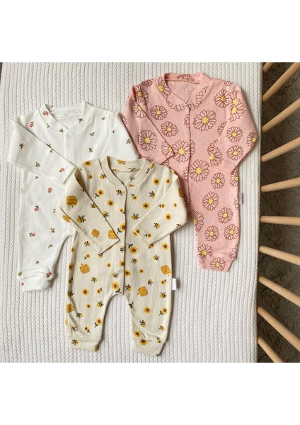 Pamuklu Kız Bebek Lale Baskılı Tulum fırsatları