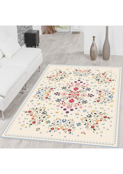 Dijital Baskı Yıkanabilir Kaymaz Taban Salon Halısı ve Yolluk LNA1599