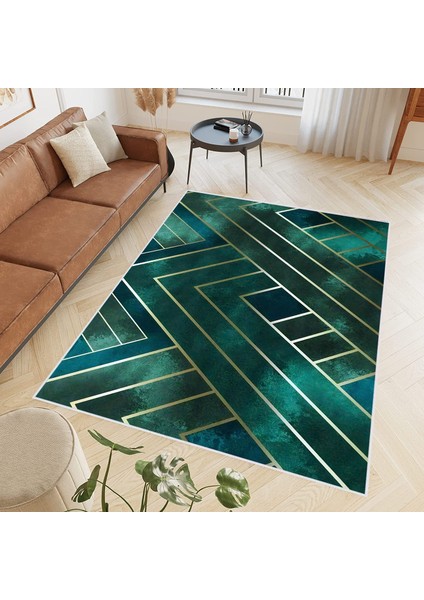 Dijital Baskı Yıkanabilir Kaymaz Taban Salon Halısı ve Yolluk LNA0489