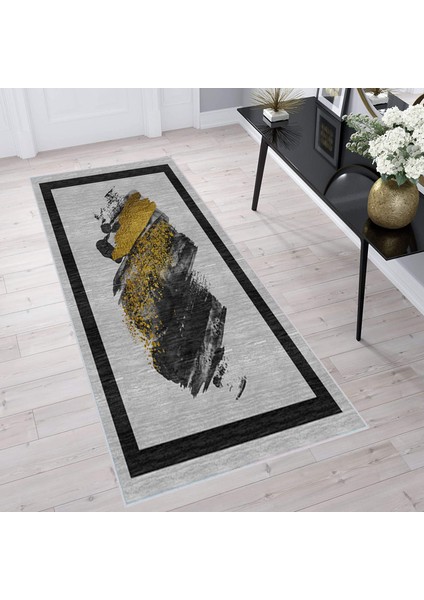 Dijital Baskı Yıkanabilir Kaymaz Taban Salon Halısı ve Yolluk LNA1325-HS-244
