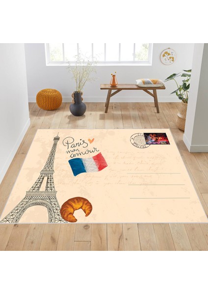 Dijital Baskı Yıkanabilir Kaymaz Taban Salon Halısı ve Yolluk LNA1900-SD204