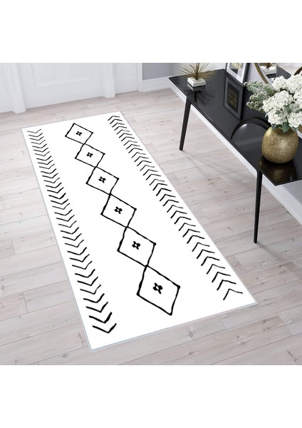 Dijital Baskı Yıkanabilir Kaymaz Taban Salon Halısı ve Yolluk LNA1358-HT571