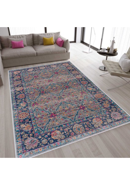 Dijital Baskı Yıkanabilir Kaymaz Taban Salon Halısı ve Yolluk LNA1579-HT758
