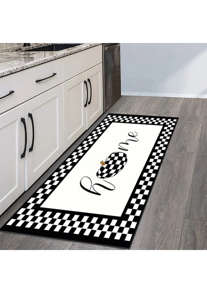 Dijital Baskı Yıkanabilir Kaymaz Taban Mutfak Halısı LNA2080-SD015