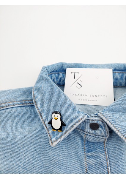 Rozet Metal Broş Yaka Okul Çantası Kıyafet Şapka Takı Aksesuar Penguen Alaska Linux Klips Rosette fiyatları