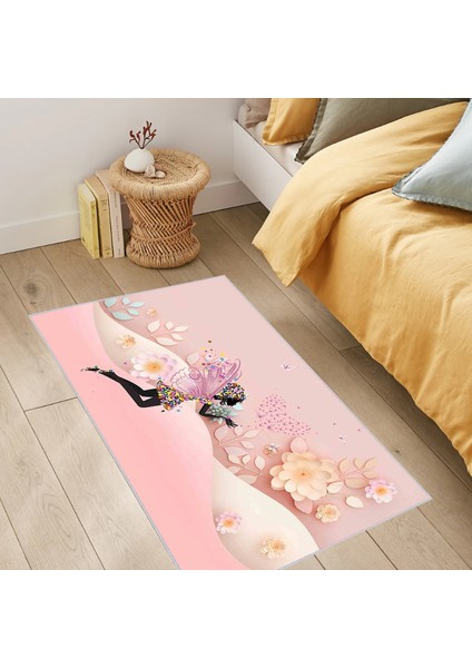 Dijital Baskı Yıkanabilir Kaymaz Taban Salon Halısı ve Yolluk LNA0384