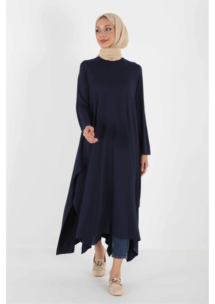 1220_ASIMETRIK Kesim Plistre Tesettür Tunik fırsatları