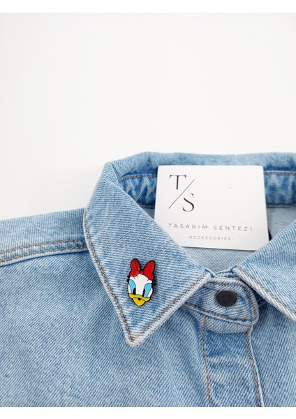 Rozet Metal Broş Yaka Okul Çantası Kıyafet Şapka Takı Aksesuar Daisy Duck Ördek Çizgi Film Rosette fiyatları