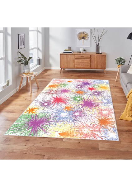 Dijital Baskı Yıkanabilir Kaymaz Taban Salon Halısı ve Yolluk LNA1838-SD119