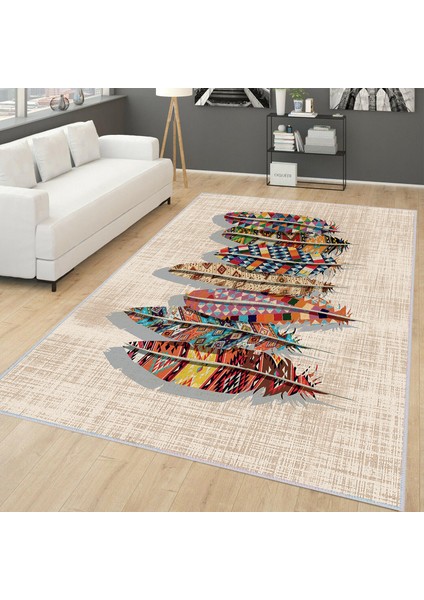 Dijital Baskı Yıkanabilir Kaymaz Taban Salon Halısı ve Yolluk LNA0151-SD561