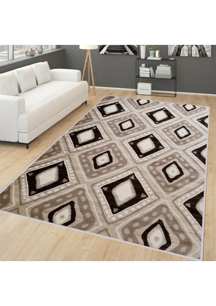 Dijital Baskı Yıkanabilir Kaymaz Taban Salon Halısı ve Yolluk LNA1753