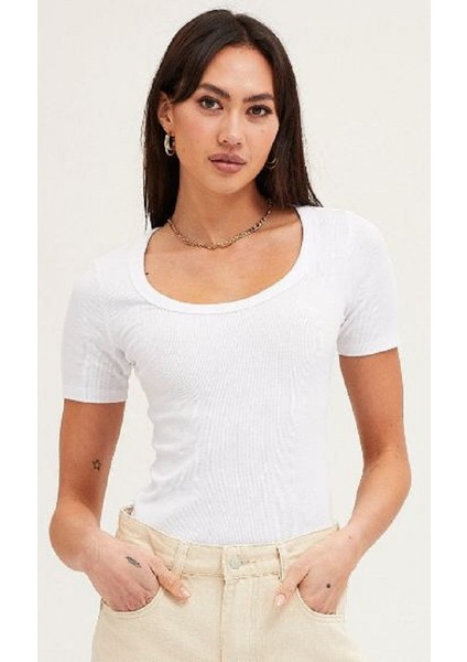 Kare, Havuz Yaka Kısa Kol Bluz-Fitilli Kaşkorse Kumaş fiyatları