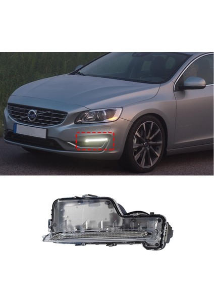 Volvo S60 V60 Gündüz Ledi Sis Farı Sol 2014 2015 2016 2017 2018