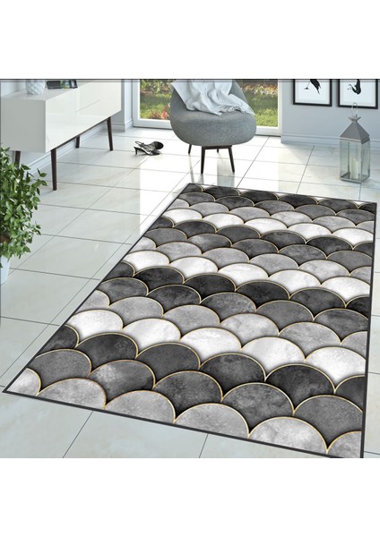 Dijital Baskı Yıkanabilir Kaymaz Taban Salon Halısı ve Yolluk LNA1398-HT-1376