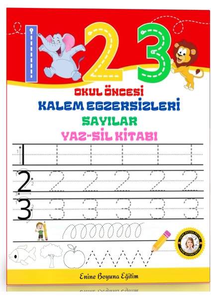 Okul Öncesi Kalem Egzersizleri Yaz – Sil Kitabı
