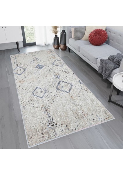 Dijital Baskı Yıkanabilir Kaymaz Taban Salon Halısı ve Yolluk LNA1761