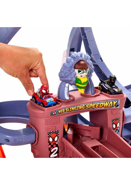 Hot Wheels Racerverse Marvel 2 Araçlı Pist Seti HPL34