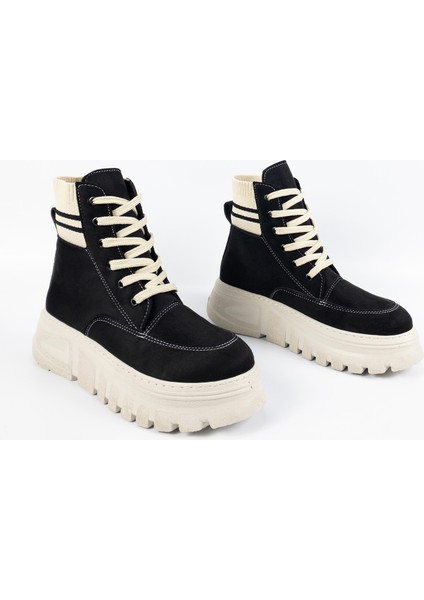 Kadın Siyah Su Geçirmez Kalın Tabanlı Bot fırsatları