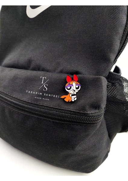 Rozet Metal Broş Yaka Okul Çantası Kıyafet Şapka Takı Aksesuar Blossom Powerpuff Girls Çizgi Film fırsatları