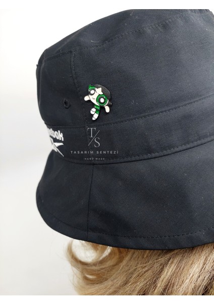 Rozet Metal Broş Yaka Okul Çantası Kıyafet Şapka Takı Aksesuar Powerpuff Girls Buttercup Çizgi Film modelleri