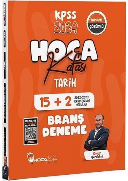 Hoca Kafası Yayınları 2024 KPSS Tarih Deneme Çözümlü