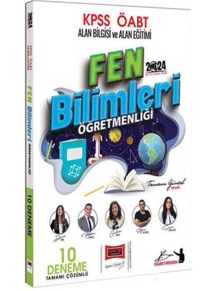 2024 ÖABT Fen Bilimleri Tamamı Çözümlü 10 Deneme Sınavı