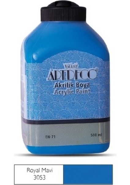 500ML 3053 Royal Mavi Akrilik Boya