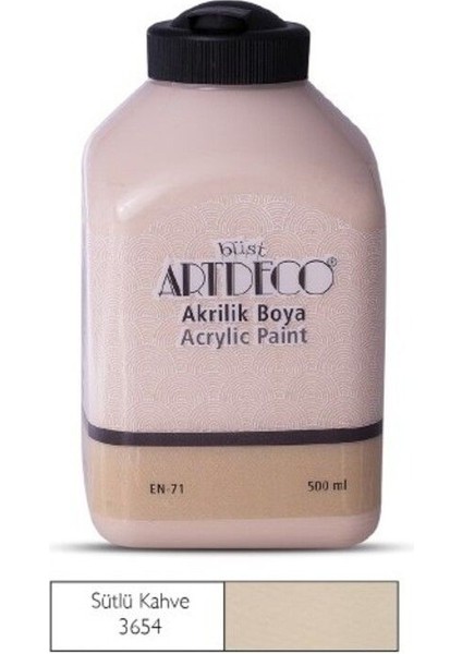 500ML 3654 Sütlü Kahve Akrilik Boya
