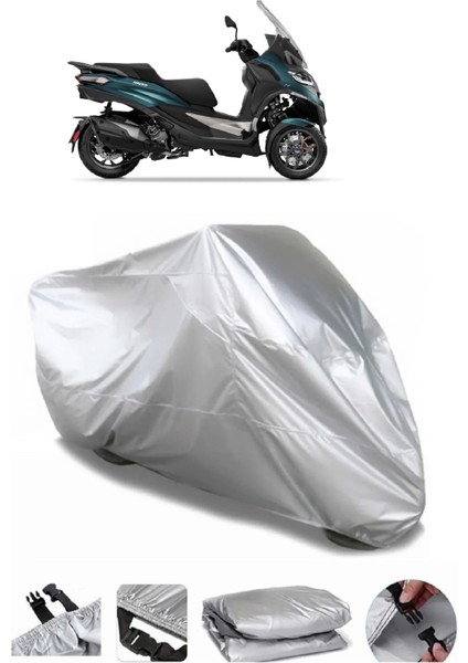 Piaggio Mp3 530 Exclusive Gri Motosiklet Brandası Premium Kalite