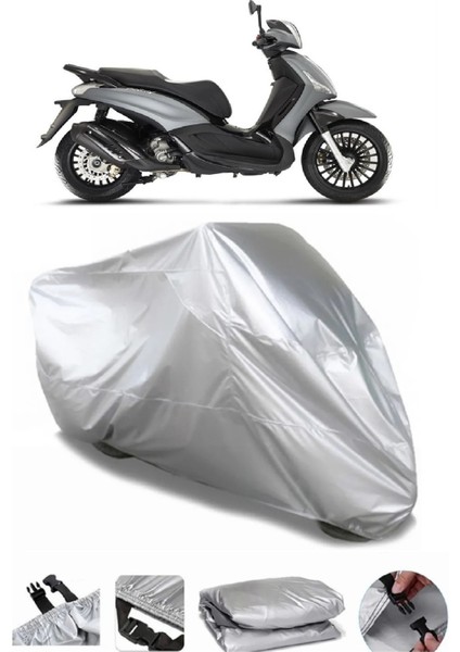 Piaggio Beverly S 400 Gri Motosiklet Brandası Premium Kalite