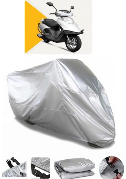 Yuki Crypto 50 Gri Motosiklet Brandası Premium Kalite