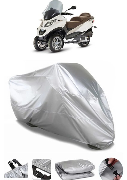 Piaggio Mp3 400 Gri Motosiklet Brandası Premium Kalite