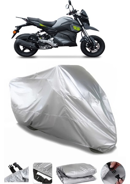 Yuki Hammer 50 Gri Motosiklet Brandası Premium Kalite