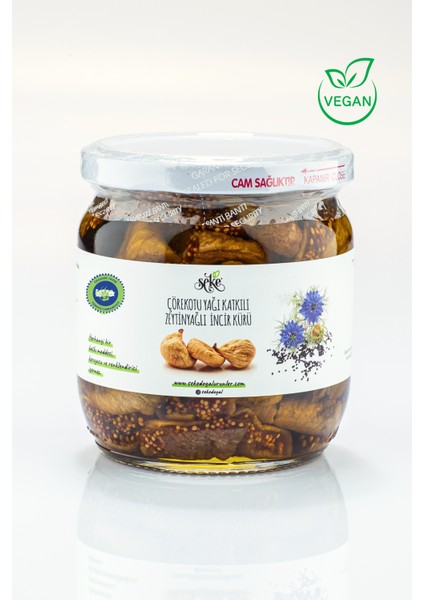 Organik Sertifikalı Çörekotu Yağı Katkılı Zeytinyağlı Incir Kürü Net 450 gr modelleri