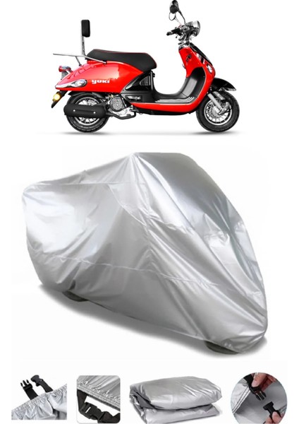 Yuki Legend 50 Gri Motosiklet Brandası Premium Kalite