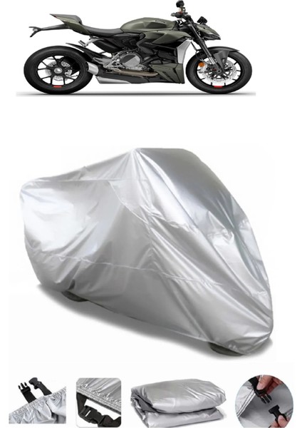 Ducati Streetfighter V2 Gri Motosiklet Brandası Premium Kalite