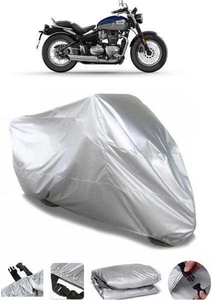 Triumph Bonneville Speed Master Gri Motosiklet Brandası Premium Kalite