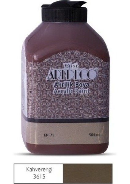 500ML 3615 Kahverengi Akrilik Boya
