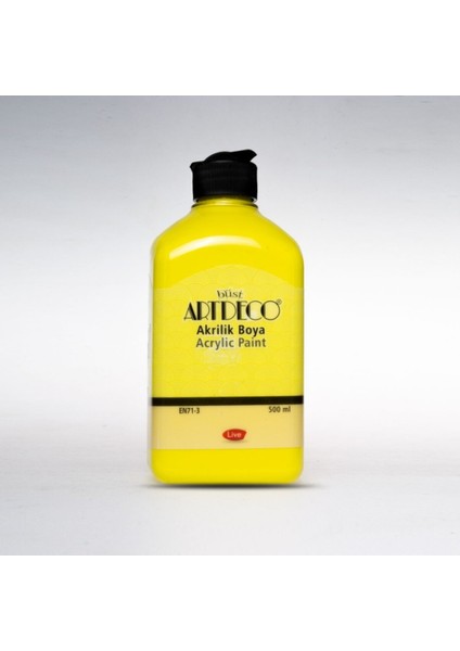 500ML 3627 Limon Sarı Akrilik Boya