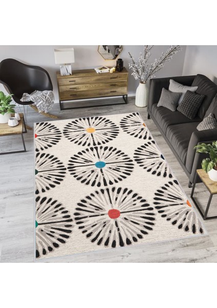 Dijital Baskı Yıkanabilir Kaymaz Taban Salon Halısı ve Yolluk LNA1126