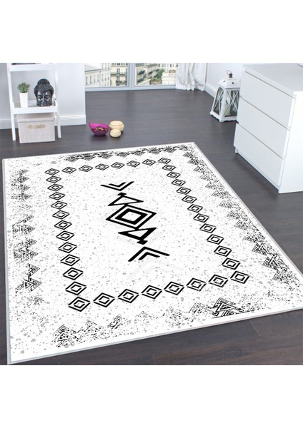 Dijital Baskı Yıkanabilir Kaymaz Taban Salon Halısı ve Yolluk LNA0131-SD1049