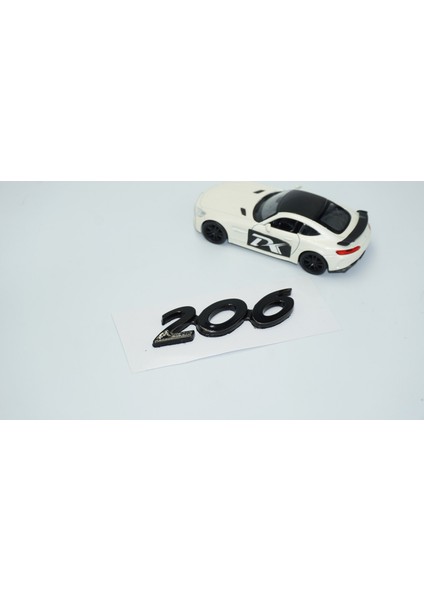 Peugeot 206 Bagaj 3m 3D Parlak Siyah Abs Logo Amblem