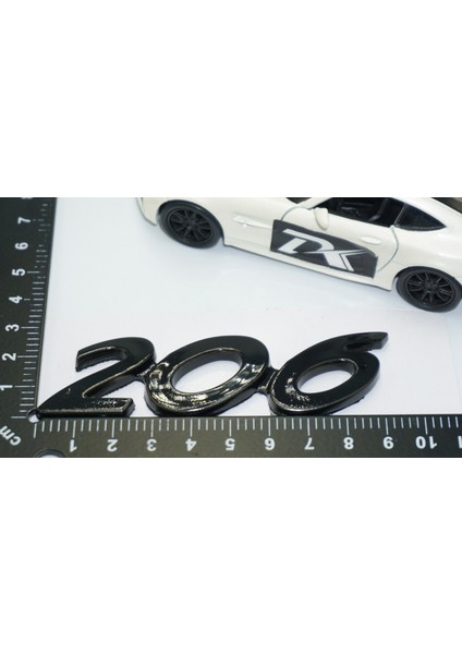 Peugeot 206 Bagaj 3m 3D Parlak Siyah Abs Logo Amblem modelleri