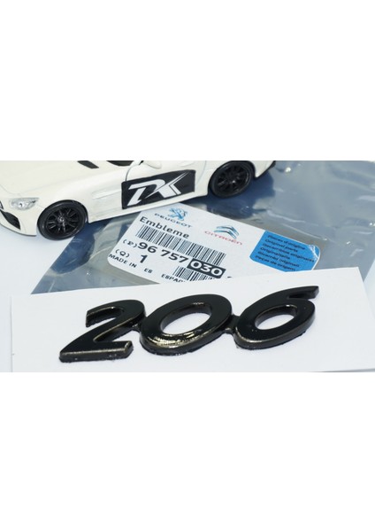 Peugeot 206 Bagaj 3m 3D Parlak Siyah Abs Logo Amblem indirimleri